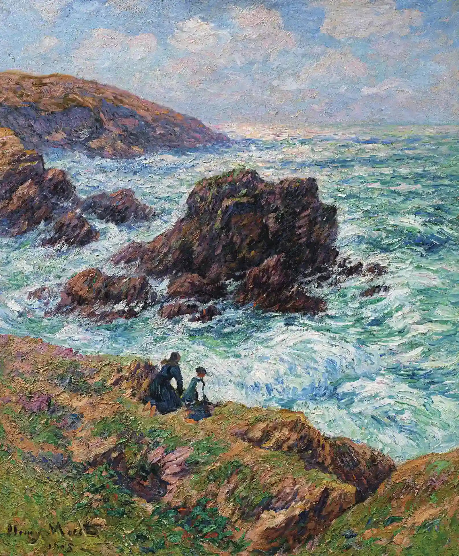 La Roche Guibel à Belle-Île de Claude Monet