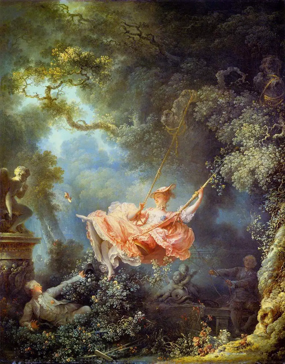 Jean-Honoré Fragonard — Les Hasards heureux de l’escarpolette, vers 1767